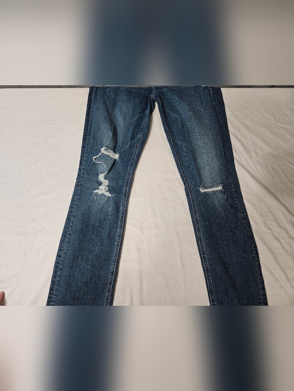 Mother The Mid Rise Dazzler Ankle Fray Cropped Jeans Size 28! - Picture 2 of 11